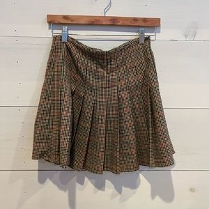 Brown Plaid skirt, one size, Brandy Melville